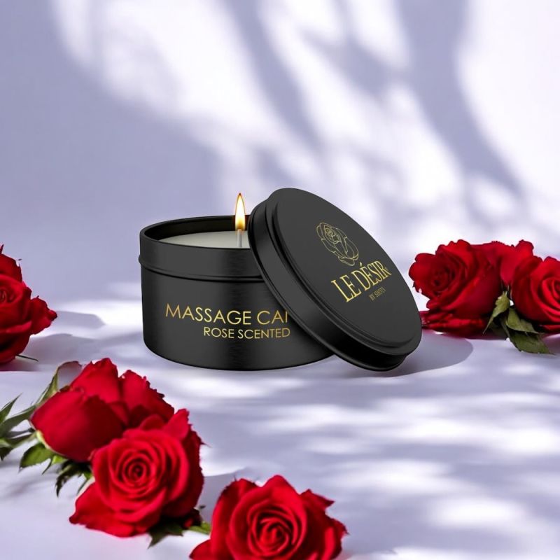 Φωτογραφία από Rose Κερί Μασάζ 100gr, Le Desir